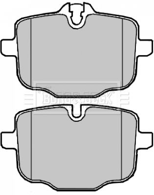 BORG & BECK Комплект тормозных колодок, дисковый тормоз BBP2226